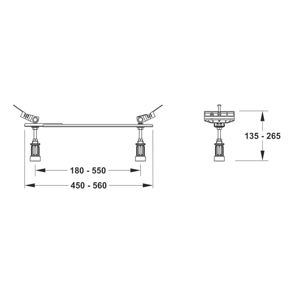 Mepa Badewannen-Set WSgrip für den schalldämmenden Einbau von Bette 3S+ Badewannen... MEPA-182113 4027952022382 (Abb. 2)