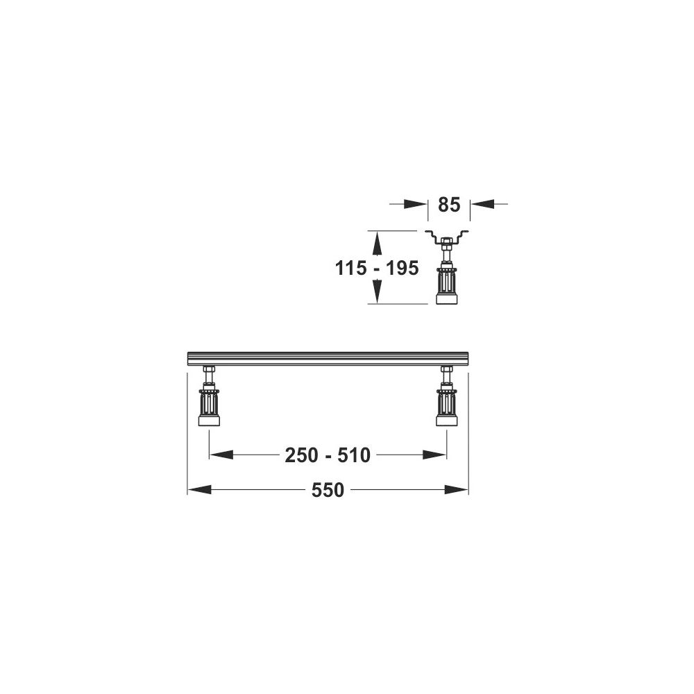 Mepa Badewannen-Set WA 3S+ für den schalldämmenden Einbau von Acrylbadewannen... MEPA-182128 4027952023600 (Abb. 2)