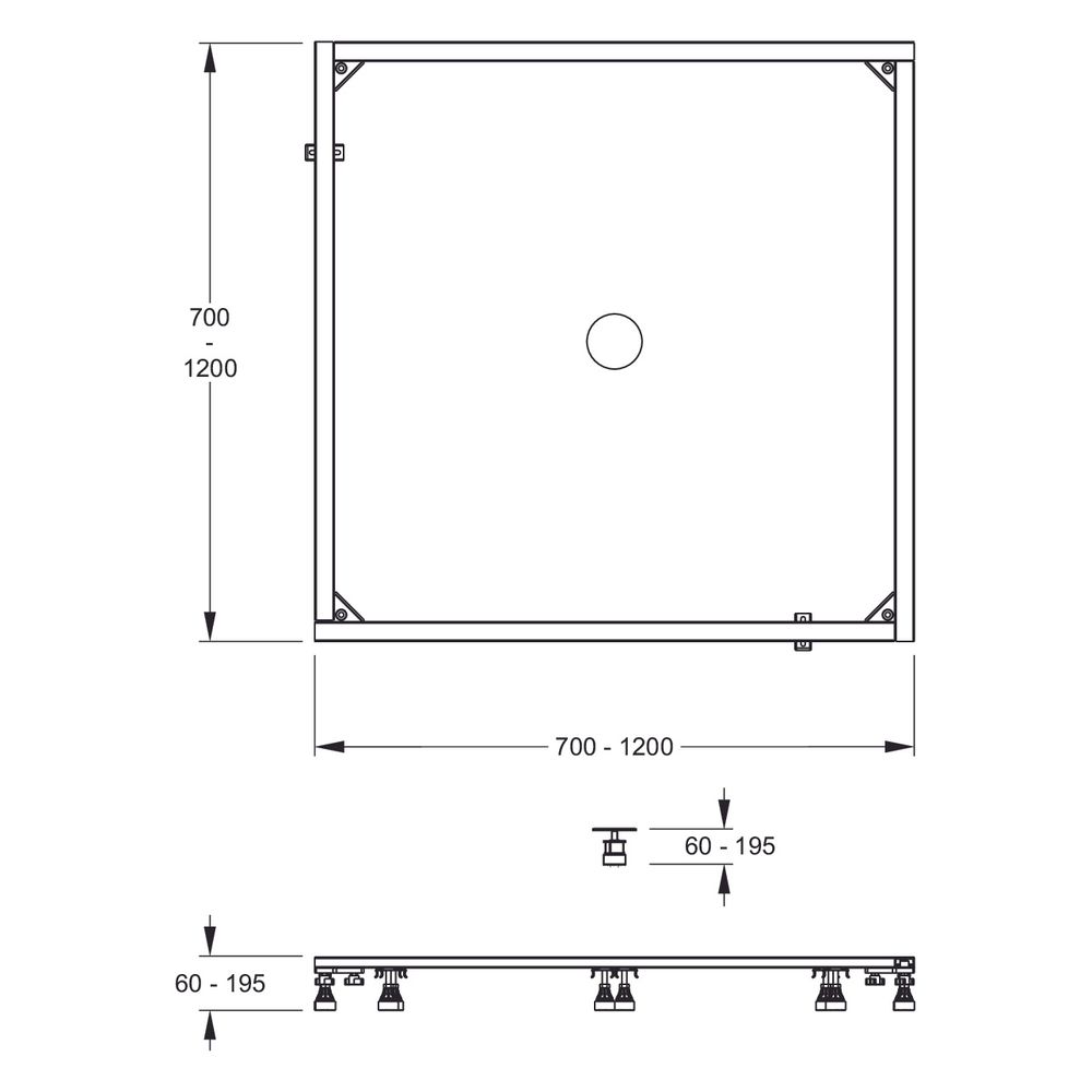 Mepa Duschwannenset Mineralgussrahmen SF 3Splus... MEPA-182138 4027952032213 (Abb. 2)