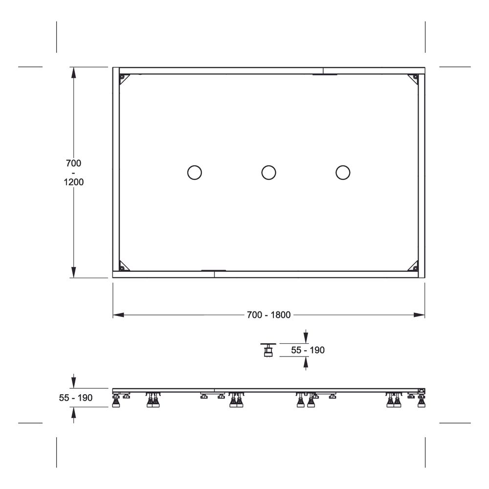 Mepa Duschwannenset Mineralgussrahmen XL 3Splus... MEPA-182139 4027952032220 (Abb. 2)