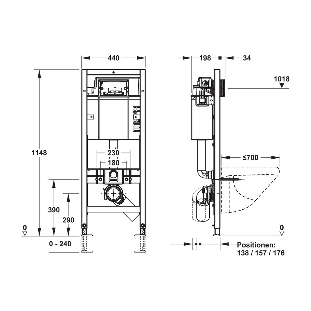 Mepa nextVIT WC-Element mit Spülkasten Typ A31 Barrierefrei... MEPA-513110 4027952027325 (Abb. 2)