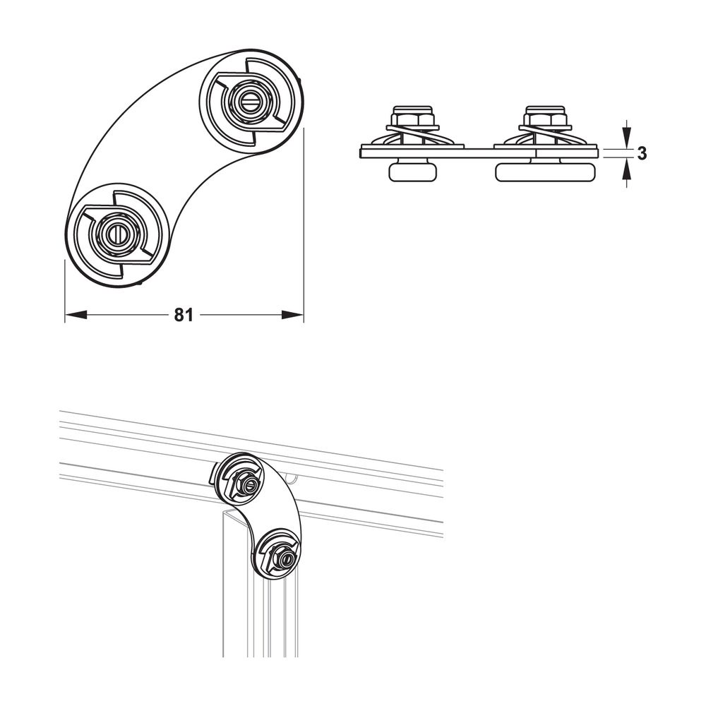 Mepa nextVIT Gelenkverbinder C-Schiene, EasyConnect... MEPA-542043 4027952029329 (Abb. 2)