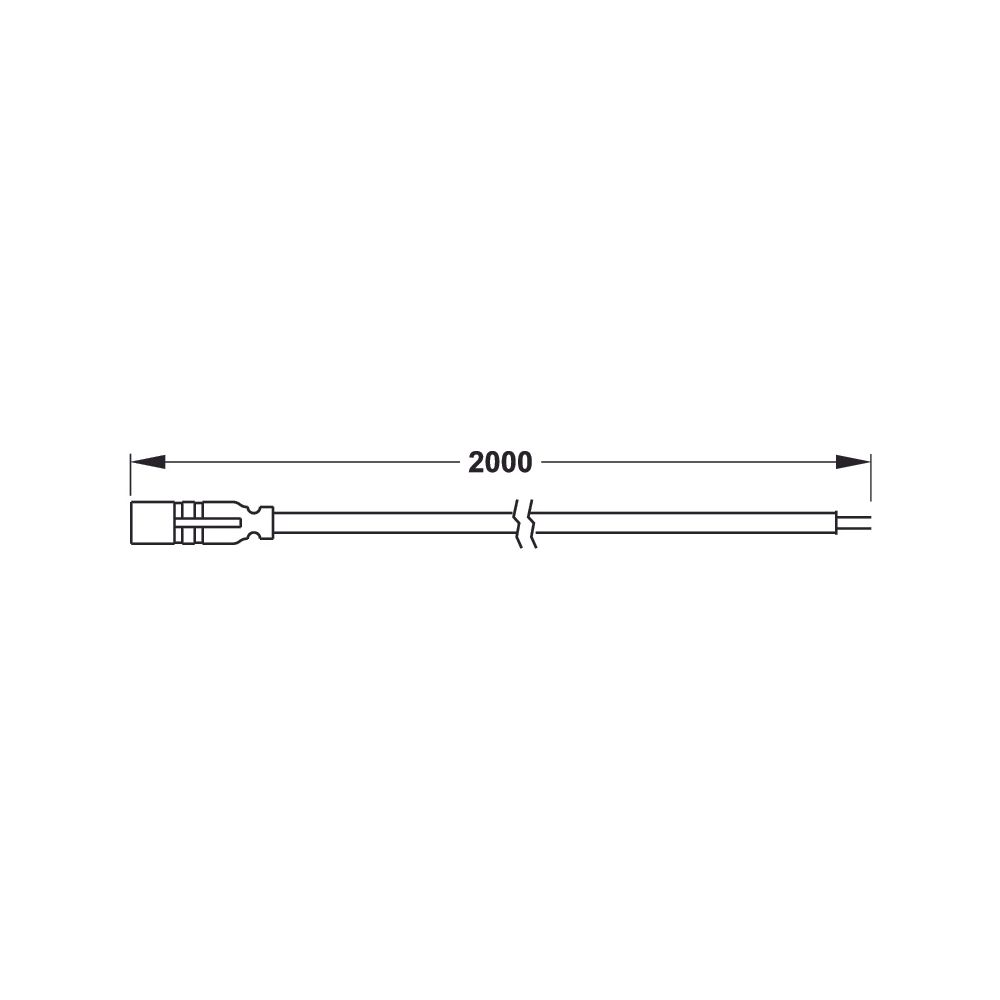 Mepa Anschlusskabel für E-Taster an Zero Lumo, Kabellänge 2m, 718656... MEPA-718656 4027952031315 (Abb. 3)
