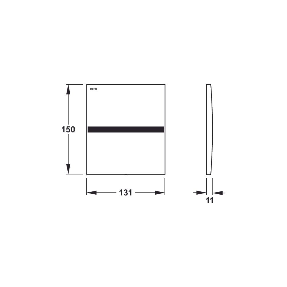 Mepa Sanicontrol Frontplatte 925 Sensorik, Batteriebetrieb, Zinkdruckguss, Weiß, 718919... MEPA-718919 4027952023235 (Abb. 3)