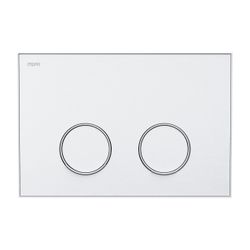 Mepa Frame Betätigungsplatte 2-Mengen-Technik, Farbe Weiß, Rahmen Mattweiß... MEPA-421050 4027952028865 (Abb. 1)