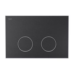 Mepa Frame Betätigungsplatte 2-Mengen-Technik, Farbe Schwarz, Rahmen Mattweiß... MEPA-421051 4027952028872 (Abb. 1)