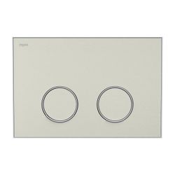 Mepa Frame Betätigungsplatte 2-Mengen-Technik, Farbe Sand, Rahmen Mattweiß... MEPA-421052 4027952028889 (Abb. 1)