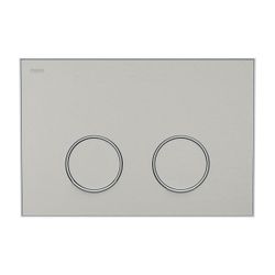 Mepa Frame Betätigungsplatte 2-Mengen-Technik, Farbe Warmgrau, Rahmen Mattweiß... MEPA-421053 4027952028896 (Abb. 1)