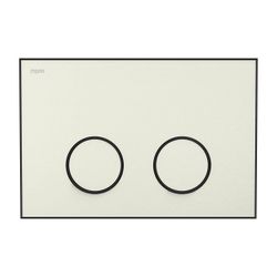 Mepa Frame Betätigungsplatte 2-Mengen-Technik, Farbe Sand, Rahmen Mattschwarz... MEPA-421057 4027952028926 (Abb. 1)