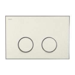 Mepa Frame Betätigungsplatte 2-Mengen-Technik, Farbe Sand, Rahmen Mattsilber... MEPA-421062 4027952028964 (Abb. 1)