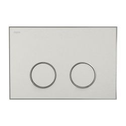 Mepa Frame Betätigungsplatte 2-Mengen-Technik, Farbe Warmgrau, Rahmen Mattsilber... MEPA-421063 4027952028971 (Abb. 1)