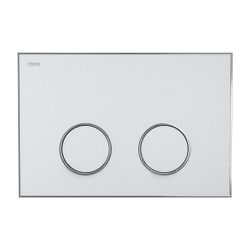 Mepa Frame Betätigungsplatte 2-Mengen-Technik, Farbe Weiß, Rahmen Glanzchrom... MEPA-421065 4027952028988 (Abb. 1)