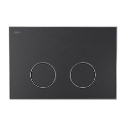 Mepa Frame Betätigungsplatte 2-Mengen-Technik, Farbe Schwarz und Rahmen Glanzchrom... MEPA-421066 4027952028995 (Abb. 1)
