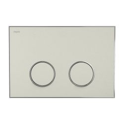 Mepa Frame Betätigungsplatte 2-Mengen-Technik, Farbe Sand, Rahmen Glanzchrom... MEPA-421067 4027952029008 (Abb. 1)