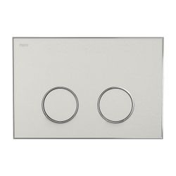 Mepa Frame Betätigungsplatte 2-Mengen-Technik, Farbe Warmgrau, Rahmen Glanzchrom... MEPA-421068 4027952029015 (Abb. 1)