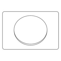Mepa Ellipse für A21 Betätigungsplatte Start/Stopp, Weiß... MEPA-420701 4027952008898 (Abb. 1)