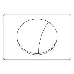 Mepa Ellipse für A21 Betätigungsplatte 2-Mengen, Weiß... MEPA-420751 4027952009123 (Abb. 1)