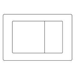Mepa Cube WC-Betätigungsplatte 2-Mengen-Technik, Zinkdruckguss, Glanzchrom, 420798... MEPA-420798 4027952009635 (Abb. 1)