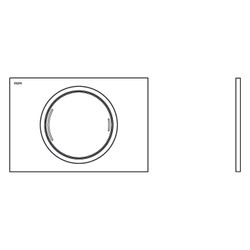 Mepa Zero WC-Betätigungsplatte 2-Mengen-Technik, für Sanicontrol UP-Spülksten, Kunststoff,... MEPA-421850 4027952022177 (Abb. 1)