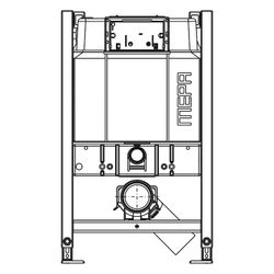 Mepa nextVIT WC-Element UP-Spülkasten Sanicontrol B31, Systembauhöhe 85mm... MEPA-511105 4027952027165 (Abb. 1)
