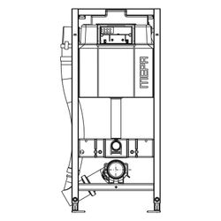 Mepa nextVIT Air-WC-Element mit Spülkasten A31, Lüfter automatisch... MEPA-514821 4027952027462 (Abb. 1)