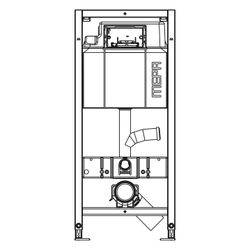 Mepa nextVIT WC-Element Spülkasten mit Geruchsabsaugeanschluss, Systembauhöhe 1200mm... MEPA-514822 4027952027479 (Abb. 1)