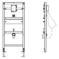 Mepa nextVIT Urinal-Element für Unterputz-Spülsystem, elektrisch/mechanisch... MEPA-532012 4027952027837 (Abb. 1)