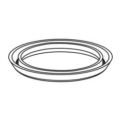 Mepa Lippendichtung für Ablaufkorb Unterputz-Spülkasten Typ A31 und B31... MEPA-590226 4027952031063 (Abb. 1)