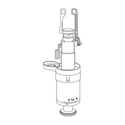 Mepa Ablaufventil für Unterputz-Spülkasten Sanicontrol A21... MEPA-590705 4027952010389 (Abb. 1)
