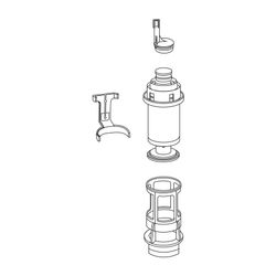 Mepa Ablaufventil-Set Unterputz-Spülkasten Sanicontrol B11, B12, B13, B14... MEPA-590739 4027952023440 (Abb. 1)