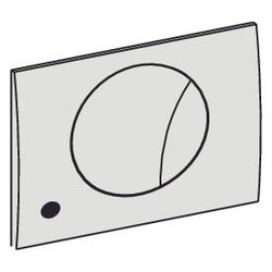 Mepa Ellipse WC-Betätigungsplatte 950 Air-WC, Glanzchrom, 718405... MEPA-718405 4027952030370 (Abb. 1)