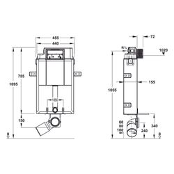 Mepa Unimont WC-Element P31, zur Einzelmontage vor Massivwand... MEPA-410312 4027952022641 (Abb. 1)