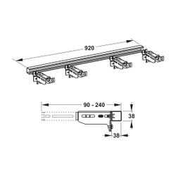 Mepa nextVIT Wandwinkel Einzelmontage Barrierefrei... MEPA-541025 4027952027929 (Abb. 1)
