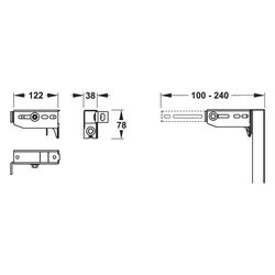 Mepa nextVIT Wandwinkel Einzelmontage ECO... MEPA-541027 4027952029237 (Abb. 1)