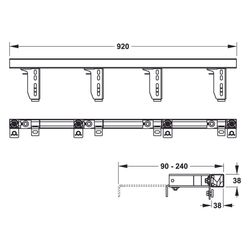 Mepa nextVIT Wandwinkel BF EC, sendzimir-verzinktes C-Profil, Länge 920mm, Bautiefe stufen... MEPA-541031 4027952030769 (Abb. 1)