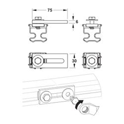 Mepa nextVIT Verbinder C- Schiene Vorfertigung, 10 Stück... MEPA-542025 4027952028223 (Abb. 1)