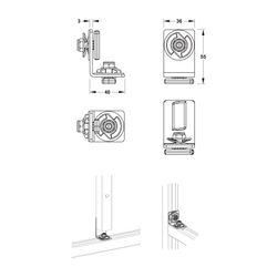 Mepa nextVIT Universalverbinder C-Schiene, EasyConnect, sendzimir-verzinkt... MEPA-542041 4027952029305 (Abb. 1)
