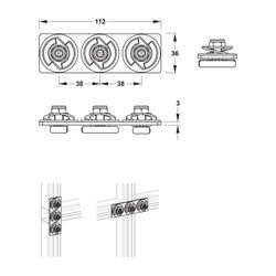 Mepa nextVIT Kreuzverbinder C-Schiene, EasyConnect... MEPA-542042 4027952029312 (Abb. 1)