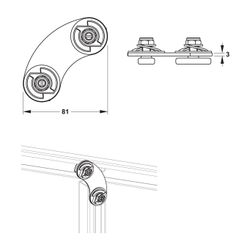 Mepa nextVIT Gelenkverbinder C-Schiene, EasyConnect... MEPA-542043 4027952029329 (Abb. 1)