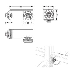 Mepa nextVIT Verbinderset Trennwand/Raumteiler, EasyConnect... MEPA-542047 4027952029367 (Abb. 1)