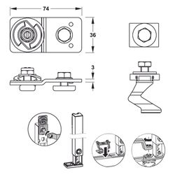 Mepa nextVIT Montageset C-Schiene ECO, EasyConnect... MEPA-542051 4027952030790 (Abb. 1)