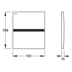 Mepa Sanicontrol Frontplatte 925 Sensorik, Netzbetrieb, Zinkdruckguss, Weiß, 718911... MEPA-718911 4027952023105 (Abb. 1)