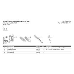 Mepa Frame Betätigungsplatte 2-Mengen-Technik, Farbe Warmgrau, Rahmen Mattschwarz... MEPA-421058 4027952028933 (Abb. 1)