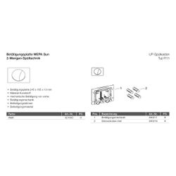 Mepa Sun für R11 Betätigungsplatte 2-Mengen, Weiß... MEPA-421600 4027952014448 (Abb. 1)