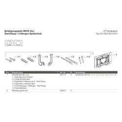 Mepa Sun für A31, B31 Betätigungsplatte 2-Mengen, Weiß... MEPA-421660 4027952018316 (Abb. 1)
