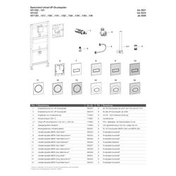 Mepa Urinal Unterputz-Druckspüler Mepa Zero Teil 2, Weiß... MEPA-421134 4027952021897 (Abb. 1)