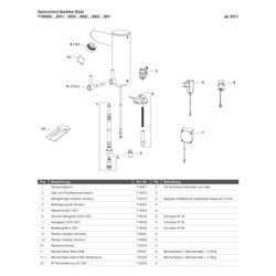 Mepa Sanicontrol Saniline Style Waschtischarmatur vorgemischtes Wasser (VG) Netzbetrieb... MEPA-718850 4027952030493 (Abb. 1)