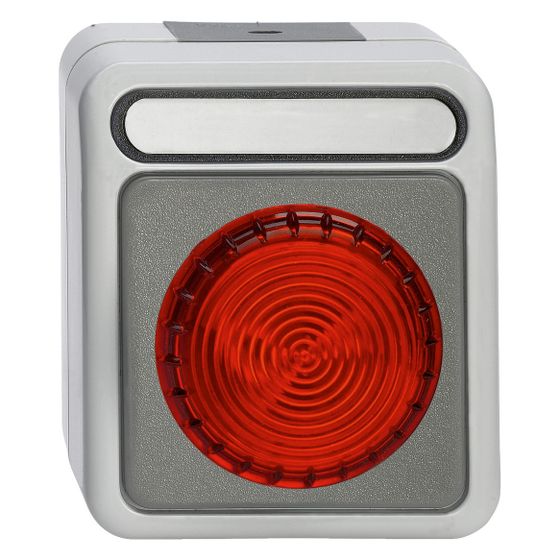 Merten Lichtsignal Aquastar, E14 230V IP44, Thermoplast, Hellgrau, MEG4410-8029