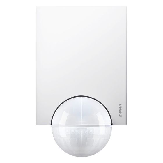 Merten Bewegungsmelder KNX ARGUS 220, 220 Grad, 24m Reichweite, Kunststoff, Polarweiß