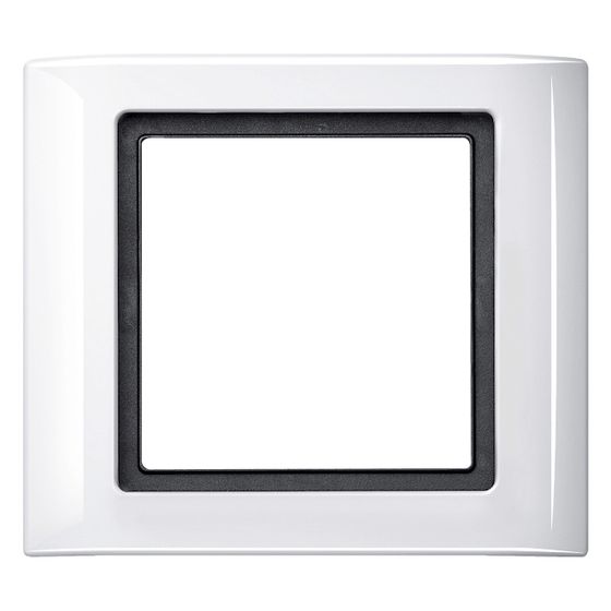 Merten Abdeckrahmen AQUADESIGN 1fach, 90,4x102,5x11,6mm, Polykarbonat, Polarweiß